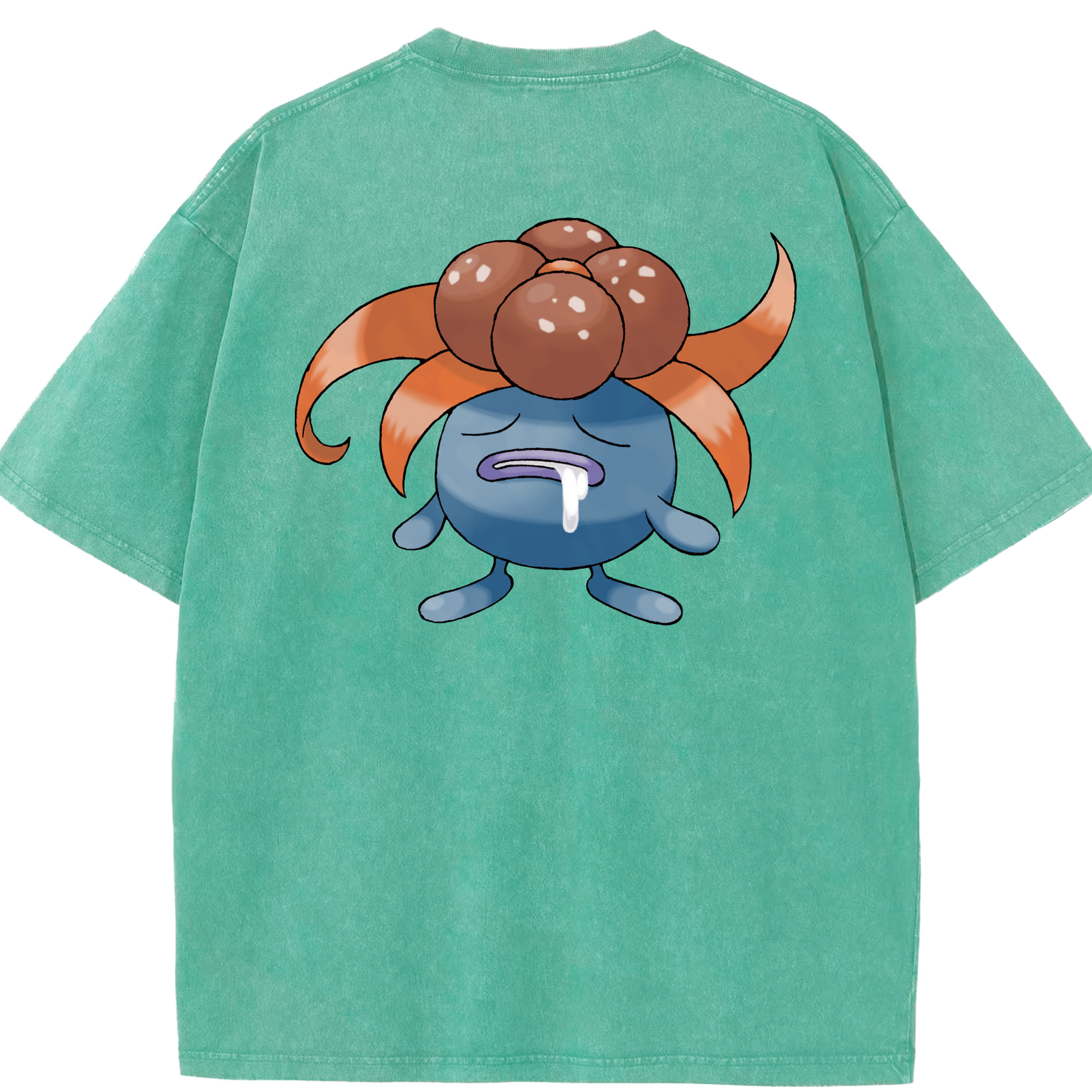 （画像用） ポケットモンスター Pokémon 綿100% ヴィンテージ風 半袖Tシャツ（背面プリント）